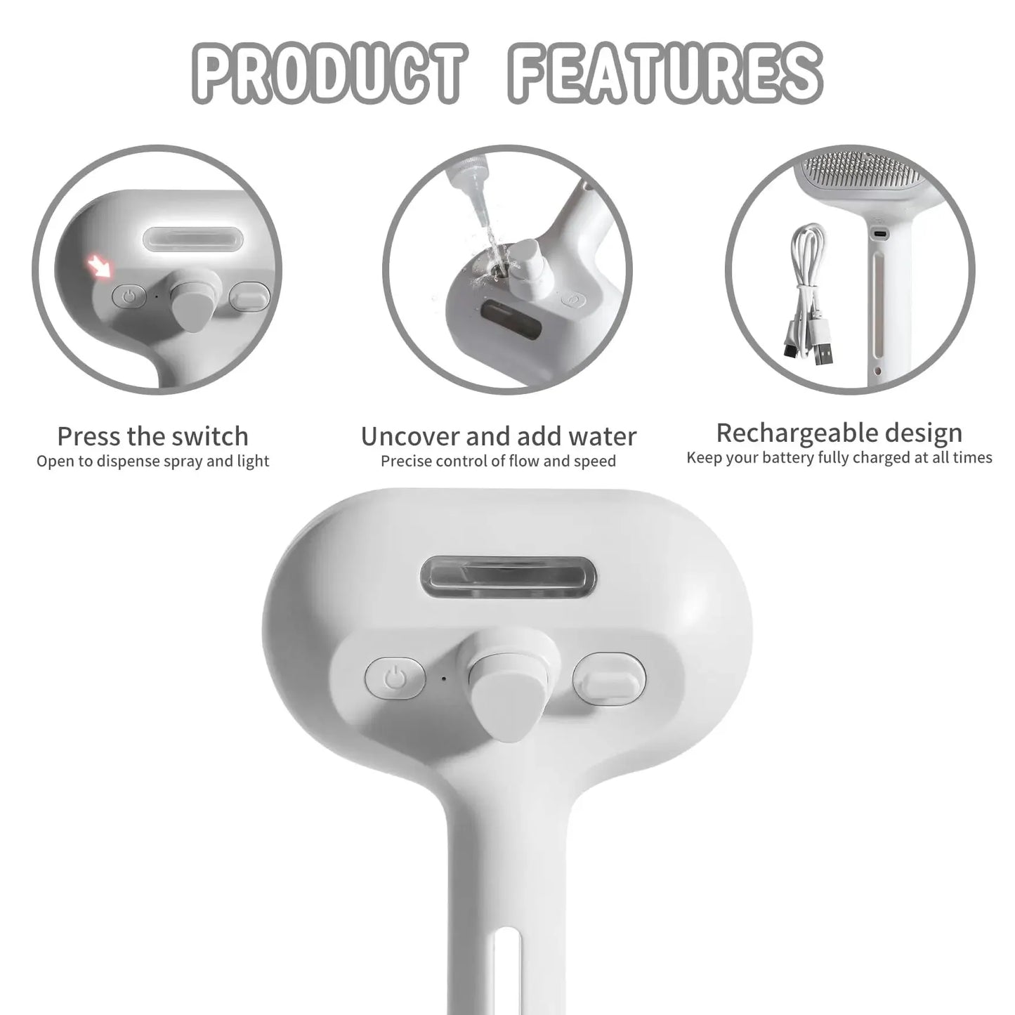 SplashBrush: Shedding Relief with a Splash for Cats & Dog