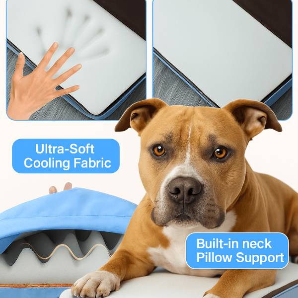 Soft-touch design and breathable cooling fabric for comfortable naps.