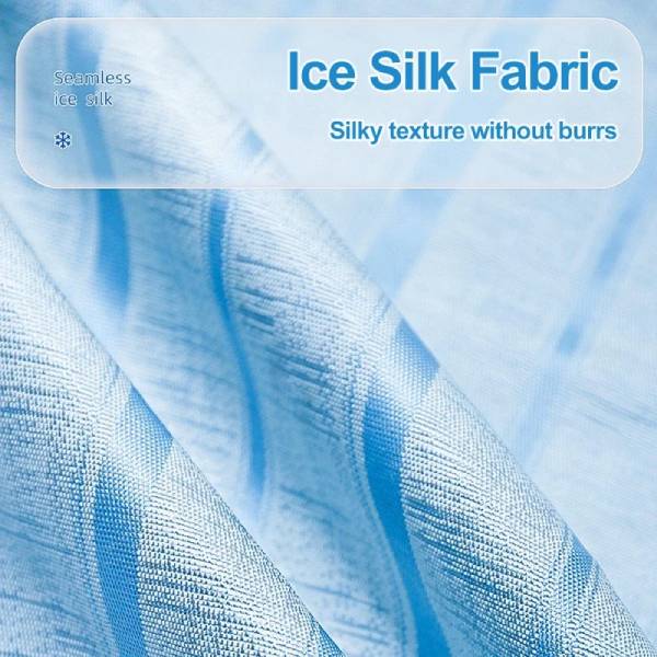 Cooling dog bed fabric made of ice silk with no rough edges