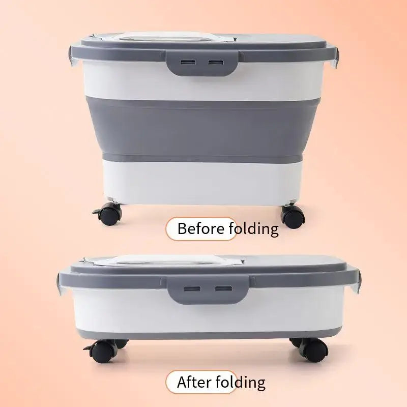 Dog Food Going Stale? Try Our Airtight Collapsible Container