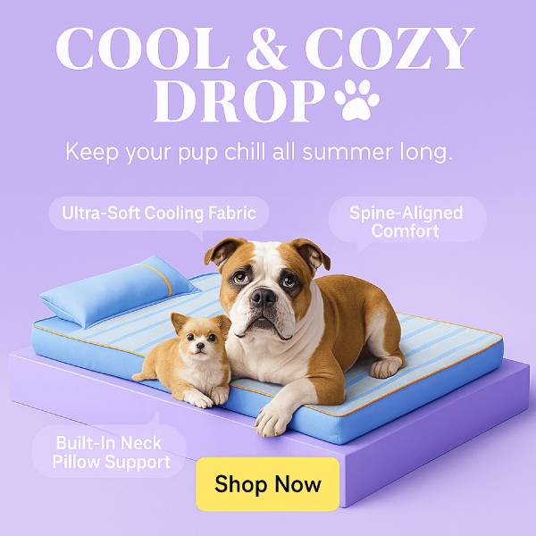 Dog Suffering from Heat & Pain? This Cooling Bed Changes Everything
