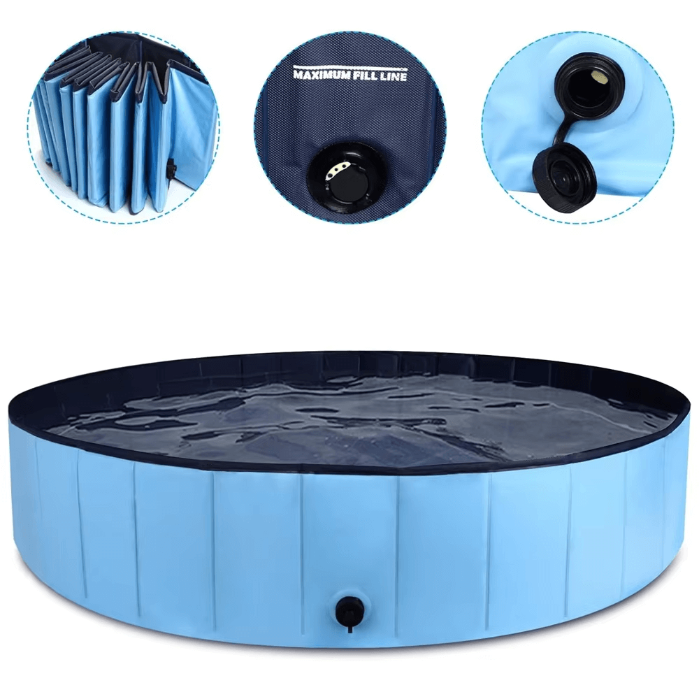 Portable dog cooling tub for summer trips