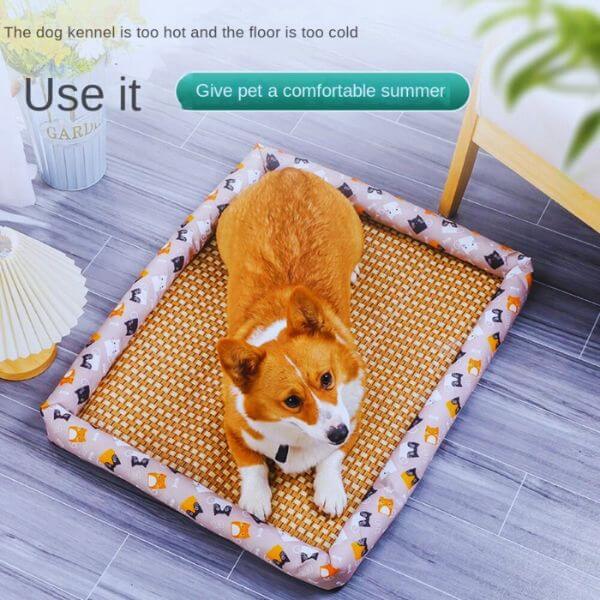 Summer Heat Relief? Try This Rattan Cooling Mat for Dogs|Cats - Pet Store ED