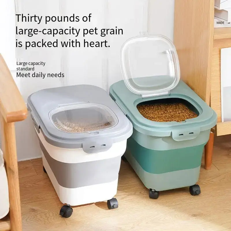 Dog Food Going Stale? Try Our Airtight Collapsible Container