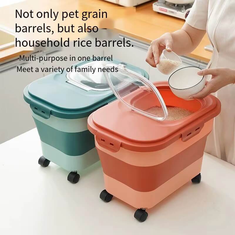 Dog Food Going Stale? Try Our Airtight Collapsible Container