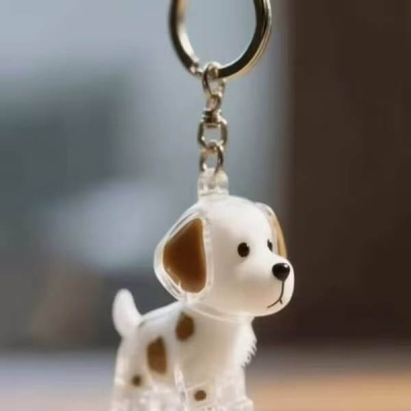 Cute remembrance gift keychain for dog and cat pet parents