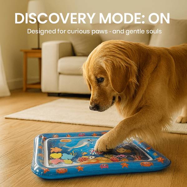 Discovery mode image with indoor dog enrichment mat