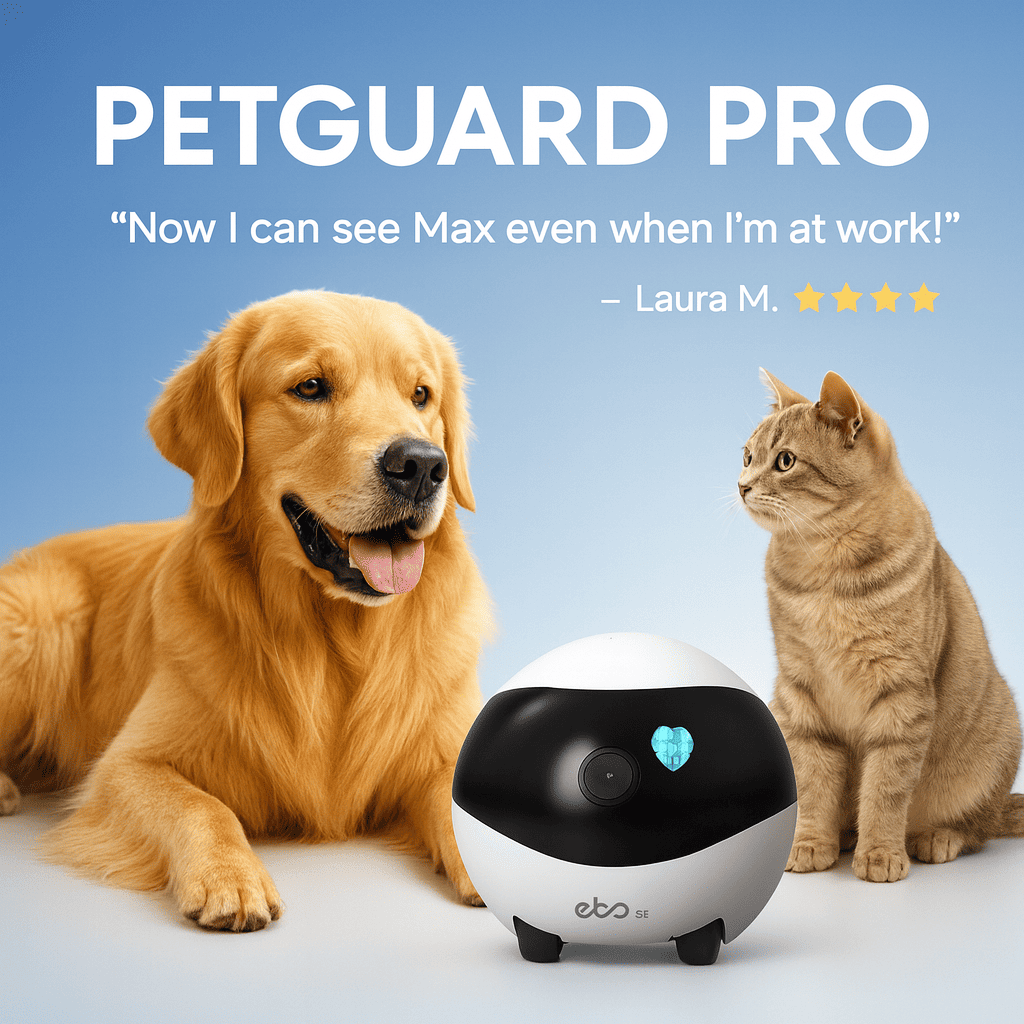 Customer testimonial with PetGuard Pro pet monitor for dogs and cats