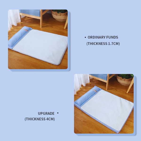 Orthopedic mat upgrades shown with thickness measurements