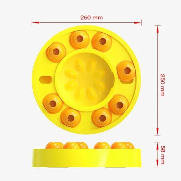 Anti-choking slow feeder with multiple compartments