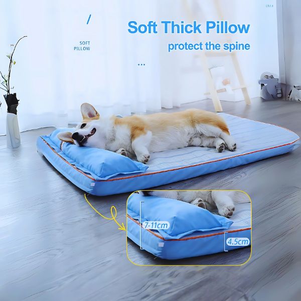 Orthopedic dog bed with extra spine support and comfort