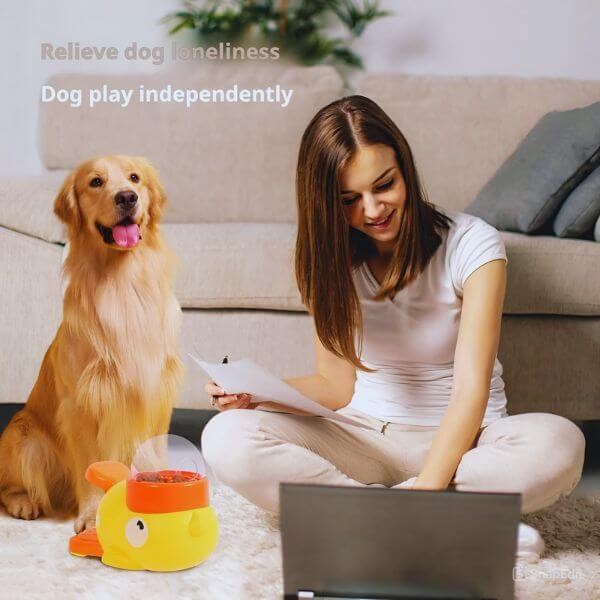 funbowl interactive dog food dispenser – enriches solo play and reduces stress