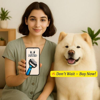 Mobile screen showing best dog brush for shedding – perfect grooming tool from Pet Store ED.