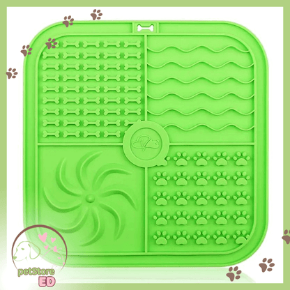 LickSlow: Slow Feeding Mat for Calm & Healthy Pets🐾Reduce Stress! Green