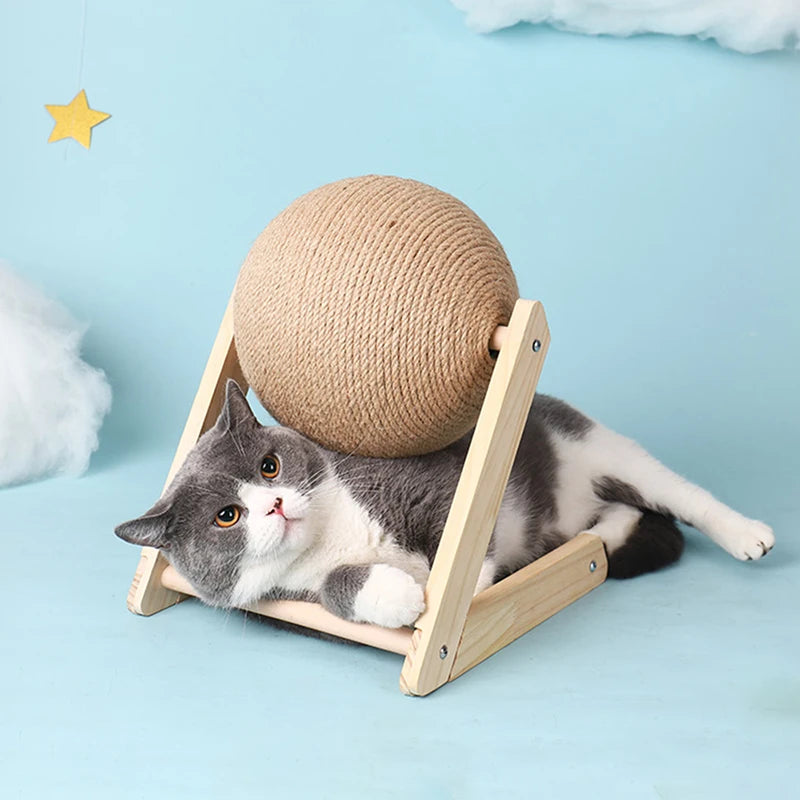 PawSphere: Sisal Rope Cat Scratching Ball for Paws' Play & Care