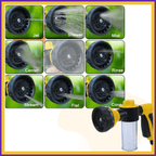 AquaPet Jet pet sprayer with jet, shower, mist, center, rinse, stream, flat, cone spray settings