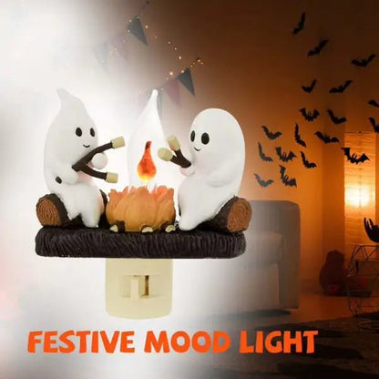 Scared of the dark? The SpookyGlow Ghost Campfire Night Light - Pet Store ED