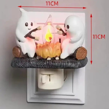 Scared of the dark? The SpookyGlow Ghost Campfire Night Light - Pet Store ED
