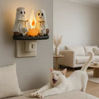 Scared of the dark? The SpookyGlow Ghost Campfire Night Light - Pet Store ED