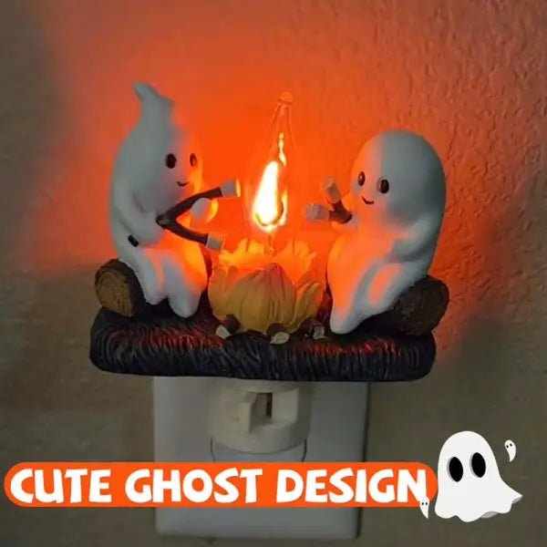 Scared of the dark? The SpookyGlow Ghost Campfire Night Light - Pet Store ED