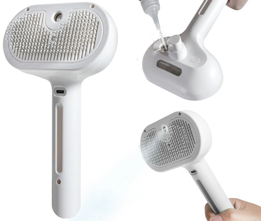 SplashBrush: Shedding Relief with a Splash for Cats & Dog White