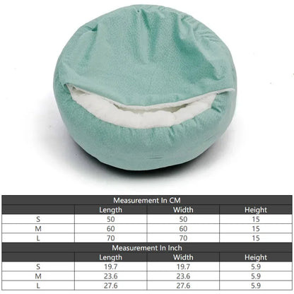 ComfortHaven: The Orthopedic Bed Retreat with Warm Hooded Blanket Green