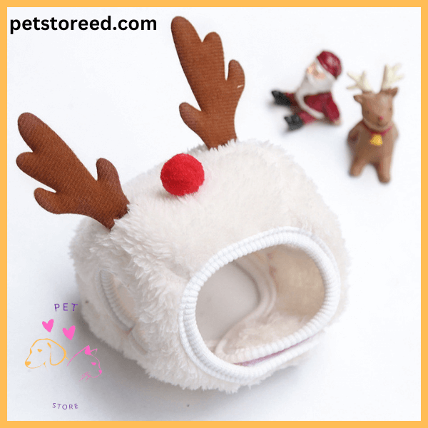 SnuffelKerst reindeer Christmas hat for pets, cute and holiday-ready