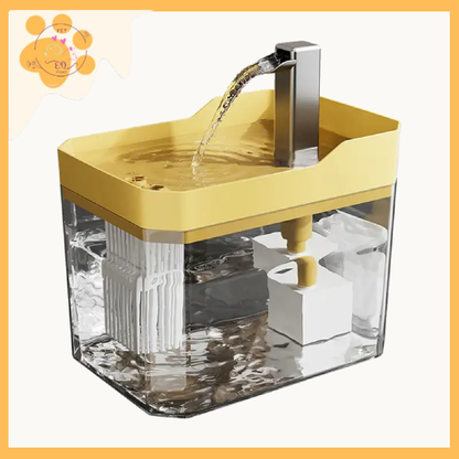 HydroPurr Fountain: The best water fountain for Dogs and Cats! Yellow 1.5L