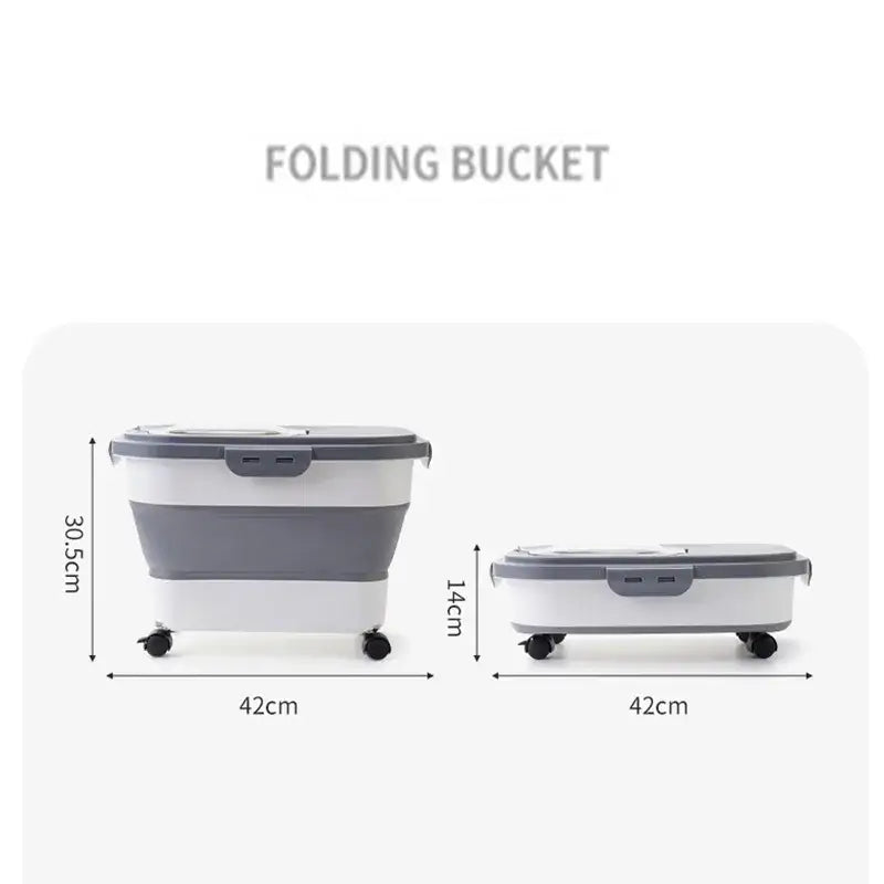 Dog Food Going Stale? Try Our Airtight Collapsible Container