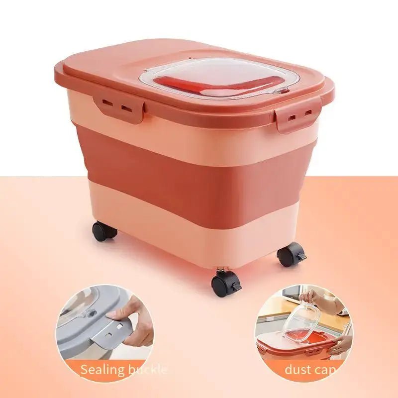 Dog Food Going Stale? Try Our Airtight Collapsible Container - Pet Store ED