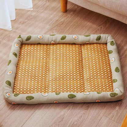 Summer Heat Relief? Try This Rattan Cooling Mat for Dogs|Cats - Pet Store ED