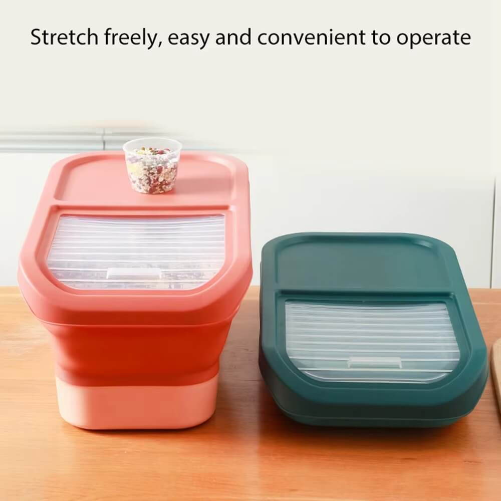 Dog Food Going Stale? Try Our Airtight Collapsible Container