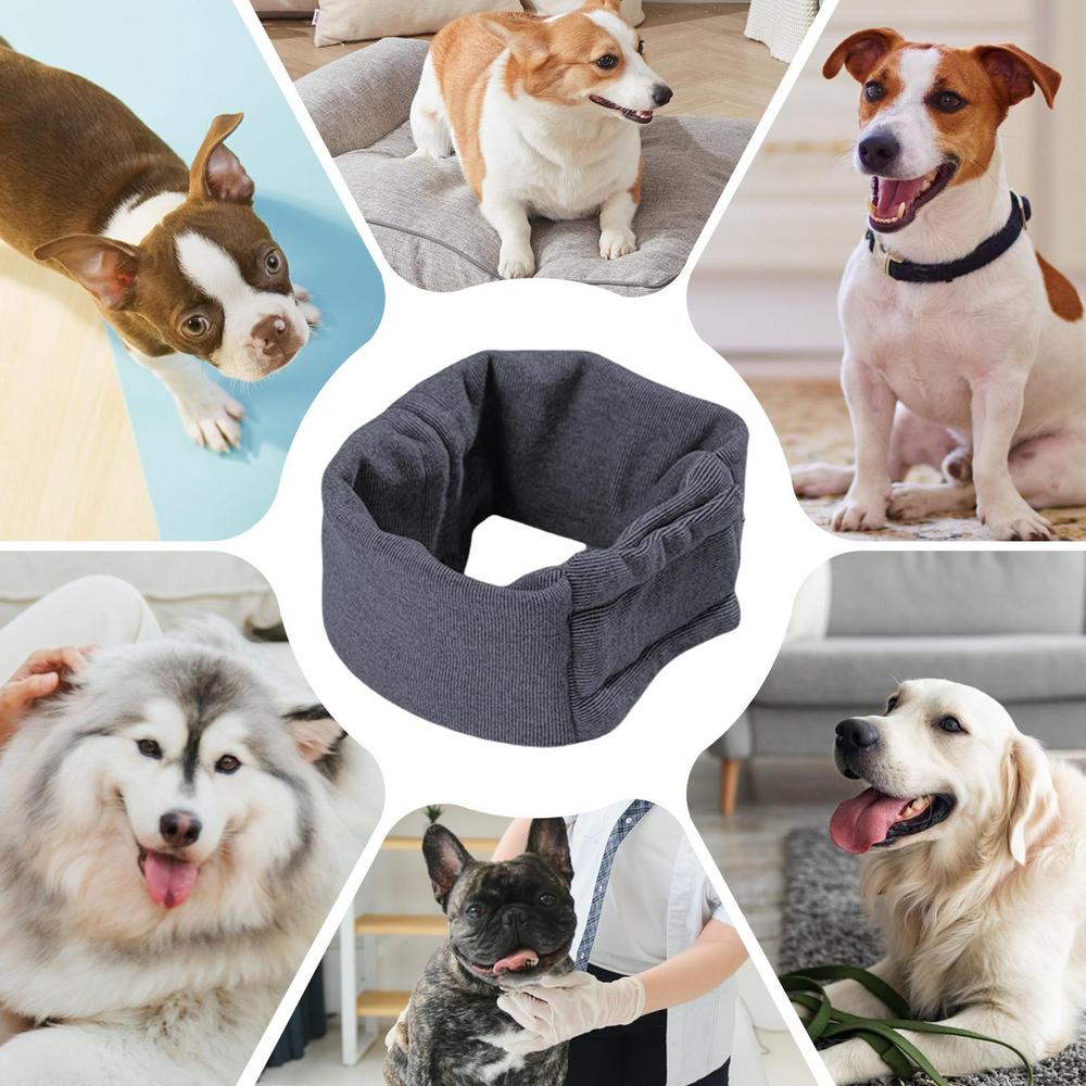 Cozy dog ear covers with various happy dogs, pet accessory for comfort and warmth