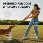 Toy for big dogs designed for long throws and active play sessions