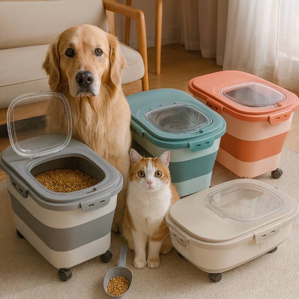 Dog Food Going Stale? Try Our Airtight Collapsible Container - Pet Store ED
