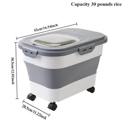 Dog Food Going Stale? Try Our Airtight Collapsible Container