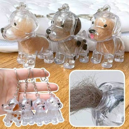 Dog cat fur remembrance gift keepsake showing storage process