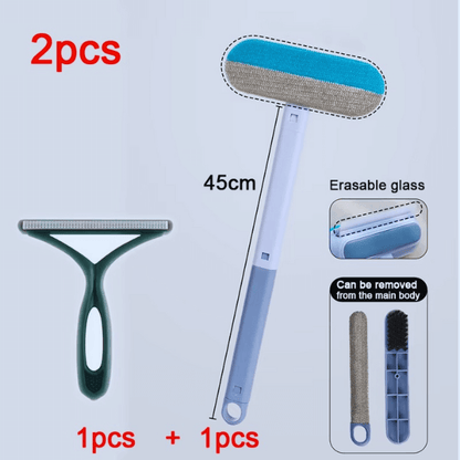  Combo pack with two pet hair remover tools from Pet Store ED – for sofa, glass and upholstery