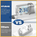 ATUBAN grooming tool 2.3L large capacity vs 1L small capacity competitor comparison