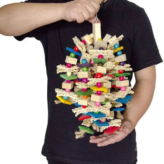 Mental stimulation toy for birds with behavioral problems