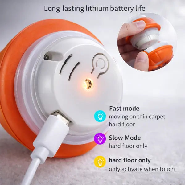 Technical detail of enrichment device within interactive cat toys supporting extended play sessions
