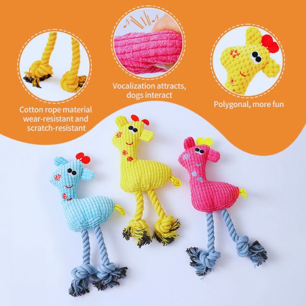 Bored Dog? Try This Soft Plush Toy with Built-in Squeak - Pet Store ED