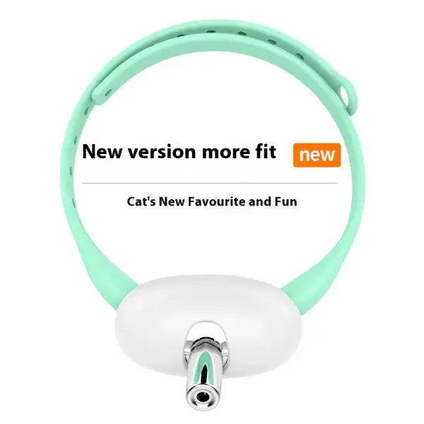 Interactive collar toy for cats with improved fit and fun indoor use.