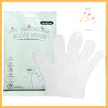 Pet disposable glove wipes packaging with a white glove wipe in front