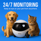 Stop Pet Anxiety: The Smart Camera Robot That Protects & Connects - Pet Store ED
