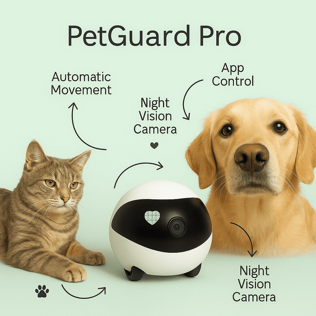 Stop Pet Anxiety: The Smart Camera Robot That Protects & Connects - Pet Store ED