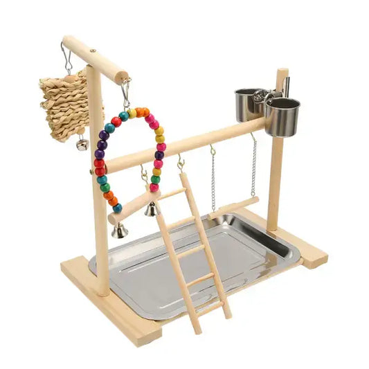 Enrichment toy for parrots to reduce anxiety and destructive behavior