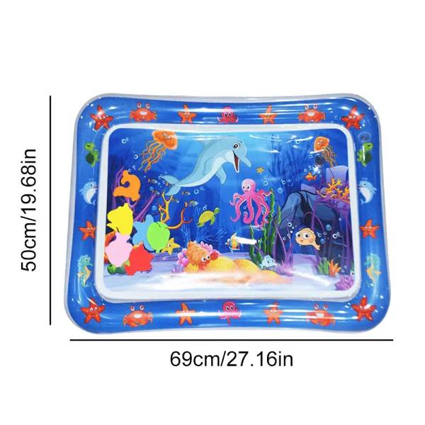 69x50cm inflatable water mat for pets with dolphin design