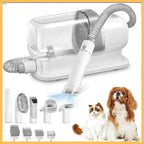 Silent dog clipper grooming tools set with attachments, cat and dog, white background