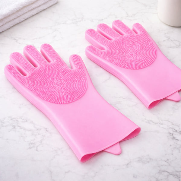 Pink pet grooming tool for gentle cat coat care